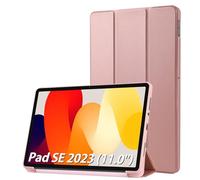 Simpeak Cover Compatibile per Xiaomi Redmi Pad SE 2023 (11.0'') Custodia, Cover in Pelle PU Compatibile con Xiaomi Redmi Pad SE 2023 (11.0'') Ultra-Sottile Folio Supporto Smart Cover, Oro Rosa