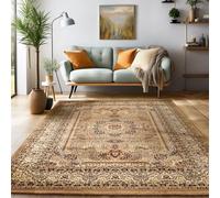 SIMPEX Tappeti a pelo corto, Design orientale, Tappeto Beige, 120 x 170 cm, Tappeti in stile orientale, Tappeto soggiorno