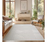 SIMPEX Tappeto 200x290 cm Crema Design Boho Bou nelli Stile Scandinavo Moderno Morbido Resistente Facile da Pulire Grande Tappeto per Soggiorno Sala da Pranzo Camera