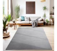 SIMPEX Tappeto Lavabile a Pelo Corto 160x230 cm Grigio Moderno