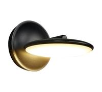 Simple 12W Led Wall Light Ip65 Waterproof Outdoor Wall Sconce Rotatable Angle Wall Lighting For Bedside Living Room Corridor Aisle Patio Indoor Outdoor Lighting Wall Lantern Fixtures/Black