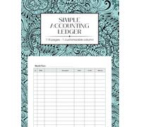 Simple accounting ledger: A 7-Column journal for Easy Financial Management - Ideal for Businesses, Freelancers, and Personal Use | 116 Large Print Numbered Pages