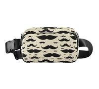 Simple Beard - Marsupio da donna, impermeabile, fluorescente, da viaggio, con barba, beige, 20,3 x 13,5 x 5,8 cm, divertente, carino, barba semplice, beige, 20,3 x 13,5 x 5,8 cm, divertente e carino