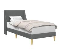 Simple Bed Frame with Headboard Plywood Slat Support Modern Design Upholstered Platform No Box Spring Needed Sturdy Wooden Structure Easy Assembly 280 kg Capacity for Bedroom Guest Room