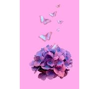 simple blank lined notebook with butterflies and lotus flower; 100 pages for notes, ideas, thoughts, sketches, goals; diary, journal, writer, planner, sketch book; gift idea for friends and family