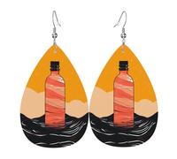 Simple Bottle Of Water Orecchini Da Donna Divertenti Orecchini In Pelle Moda Orecchino In Pelle Per Festa Della Mamma Feste Donne