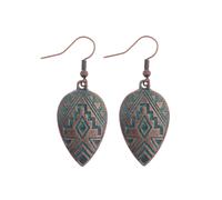 Simple Classical Dangle Drop Earrings For Women Vintage Style Bronze