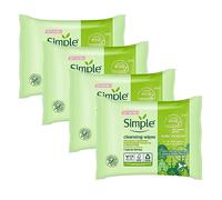 Simple Cleansing Facial Wipes 25 Each (Pack of 4) by Simple