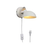 Simple Creative Wall Light Led Bedside Bedroom Foyer Study Nordic Design Living Room Corridor Hotel Wall Lamps Hotel (Color : Black Size : Warm White 4W) (White Plug in Warm White 4W)