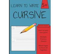Simple Cursive Workbook: Ages 5+: Simple Designed Workbook for Children ages 5+.