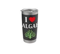 Simple Cute Algae funny Humor funny i love Algae Bicchiere termico in acciaio inox doppia parete