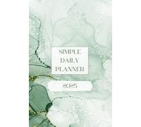 Simple Daily Planner Small: 2025: 2025 Green