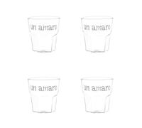 SIMPLE DAY Bicchiere Amaro Liquore Set 4 Pezzi 130ml Vetro