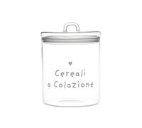 Simple Day Living & Lifestyle Barattolo in vetro cereali a colazione, ø 15 cm Barattolo in vetro Cereali A Colazione, Ø 15 cm