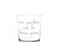 Simple Day Living & Lifestyle Bicchiere Non parlare con la bocca piena, 35,5 cl Bicchiere Non parlare con la bocca piena, 35,5 cl