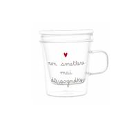 Simple Day Living & Lifestyle Mug con Infusore Non smettere mai di sognare Mug con Infusore Non smettere mai di sognare
