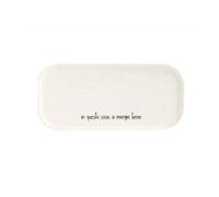 Simple Day Living & Lifestyle Piatto rettagolare in questa casa si mangia bene 31.8x15 cm Piatto rettagolare In questa casa si mangia bene 31.8x15 cm