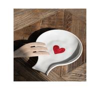 Simple Day Living & Lifestyle Poggiamestoli Cuore Rosso Acquerello Poggiamestoli Cuore Rosso Acquerello