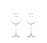 Simple Day Living & Lifestyle Set 2 calici vino Un goccio di vino, 64 cl Set 2 calici vino Un goccio di vino, 64 cl