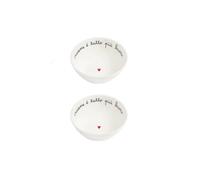 Simple Day Living & Lifestyle Set 2 Coppette in gres Sorridi sempre Ø12 cm Set 2 Coppette in gres Sorridi sempre Ø12 cm