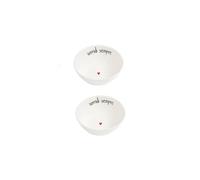 Simple Day Living & Lifestyle Set 2 coppette in gres sorridi sempre ø12 cm Set 2 Coppette in gres Sorridi sempre Ø12 cm