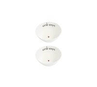 Simple Day Living & Lifestyle Set 2 coppette in gres sorridi sempre ø15 cm Set 2 Coppette in gres Sorridi sempre Ø15 cm