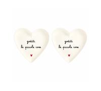 Simple Day Living & Lifestyle Set 2 Piatti cuore goditi le piccole cose Set 2 Piatti cuore goditi le piccole cose