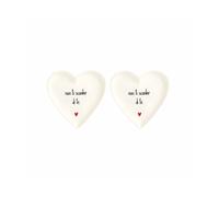 Simple Day Living & Lifestyle Set 2 Piatti cuore non ti scordar di te Set 2 Piatti cuore non ti scordar di te