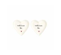 Simple Day Living & Lifestyle Set 2 Piatti cuore ricordati di essere felice Set 2 Piatti cuore ricordati di essere felice