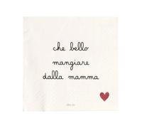 Simple Day Living & Lifestyle Set 20 tovaglioli in carta Che bello mangiare dalla mamma Set 20 tovaglioli in carta Che bello mangiare dalla mamma