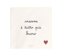 Simple Day Living & Lifestyle Set 20 tovaglioli in carta Insieme è tutto più buono Set 20 tovaglioli in carta Insieme è tutto più buono
