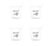 SIMPLE DAY SET 4 BICCHIERINI ESPRESSO PAUSA CAFFE' NERO