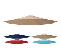 Simple Deluxe Copertura superiore di ricambio per ombrellone da 2,7 m, con 8 stecche, tettoia da 2,7 m, tettoia marrone chiaro