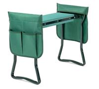 Simple Deluxe Inginocchiatoio e sedile da giardino, sgabello pieghevole con imbottitura in schiuma EVA più spessa, panca resistente, con borsa per attrezzi, grembiule, regali per giardinaggio