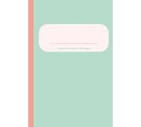 Simple Dotted Notebook: Retro Mint and Coral