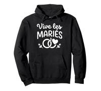 Simple EVJF Belle Tenue Cérémonie Mariage Vive Les mariés Felpa con Cappuccio