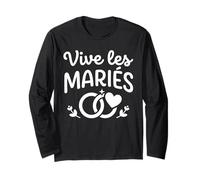 Simple EVJF Belle Tenue Cérémonie Mariage Vive Les mariés Maglia a Manica