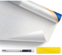 Simple Fix Pellicola per finestre - 60cm x 300cm - Anti-Vista - Statica - Adesiva - Autoadesiva - Protezione Solare - Smerigliata - Opaca - HR++