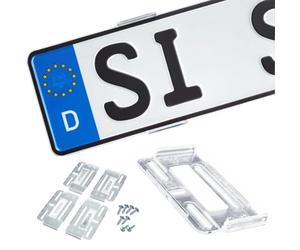 Simple-Fix Portatarga universale senza telaio Simple-Fix (trasparente)