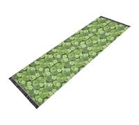 Simple Fresh Greens - Runner da soggiorno, lavabile in lavatrice, antiscivolo, tappeto con nappe, per interni, camera da letto, cucina, decorazione della casa