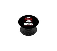 Simple Funny gym workout quote My brain Hurts PopSockets PopGrip Adesivo