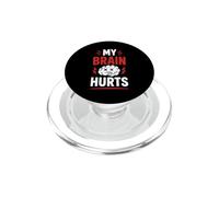 Simple Funny gym workout quote My brain Hurts PopSockets PopGrip per MagSafe