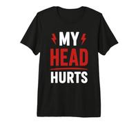Simple Funny Gym Workout Quote My Head Hurts Maglietta Premium