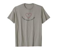 Simple Heart Rich Life Love Minimal Zen Citazione Maglietta