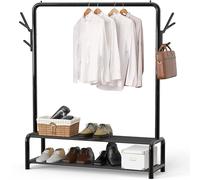 Simple Houseware Appendiabiti con Ripiani e Ganci per Appendere Cappotti/Cappelli