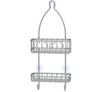 Simple Houseware Bathroom Hanging Shower Head Caddy Organizer Silver 22 x 102 x 42 inches