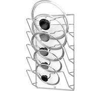 Simple Houseware Porta coperchio da parete, finitura cromata