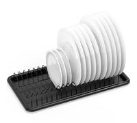 Simple Houseware Scolapiatti con scolapiatti nero