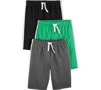 Simple Joys by Carter's 3-Pack Mesh Shorts Pantaloncini, Nero/Verde/Grigio, 4-5 Anni (Pacco da 3) Ragazzi