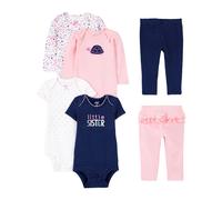 Simple Joys by Carter's Baby Girls' 6-Piece Bodysuits (Short and Long